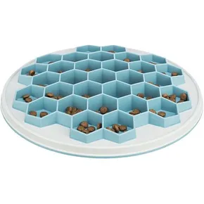 HIVE, tanier na pomalé kŕmenie, o 30 cm, plast/TRP/TPE, šedá/modrá